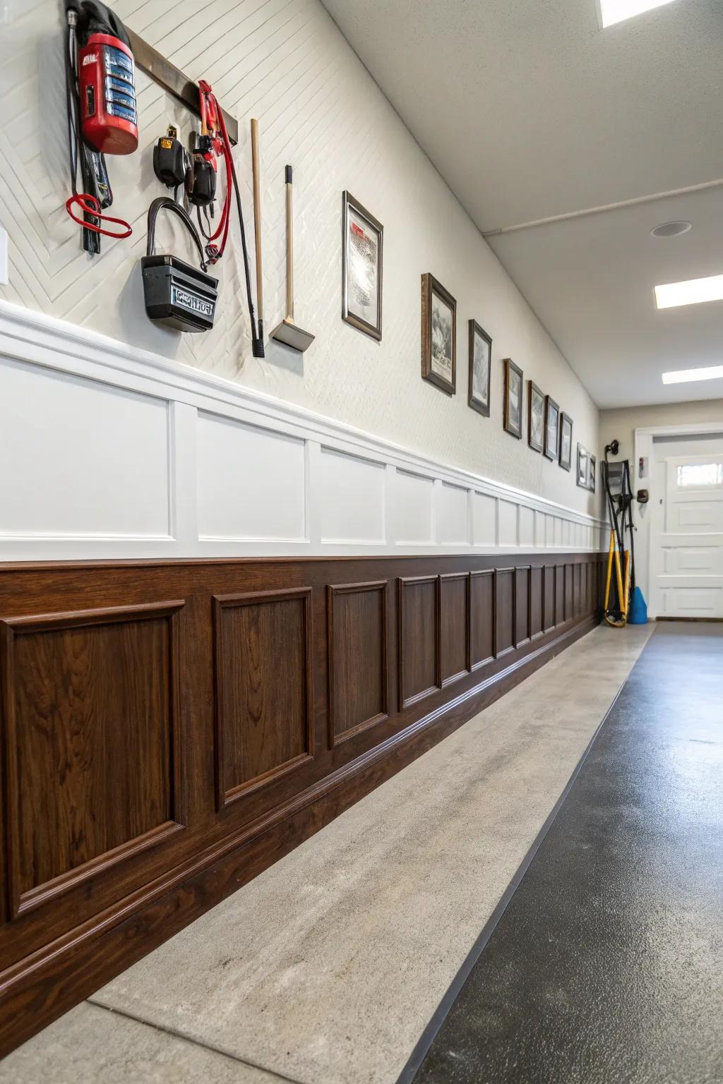 Wall edges complete the polished look of garage interiors.