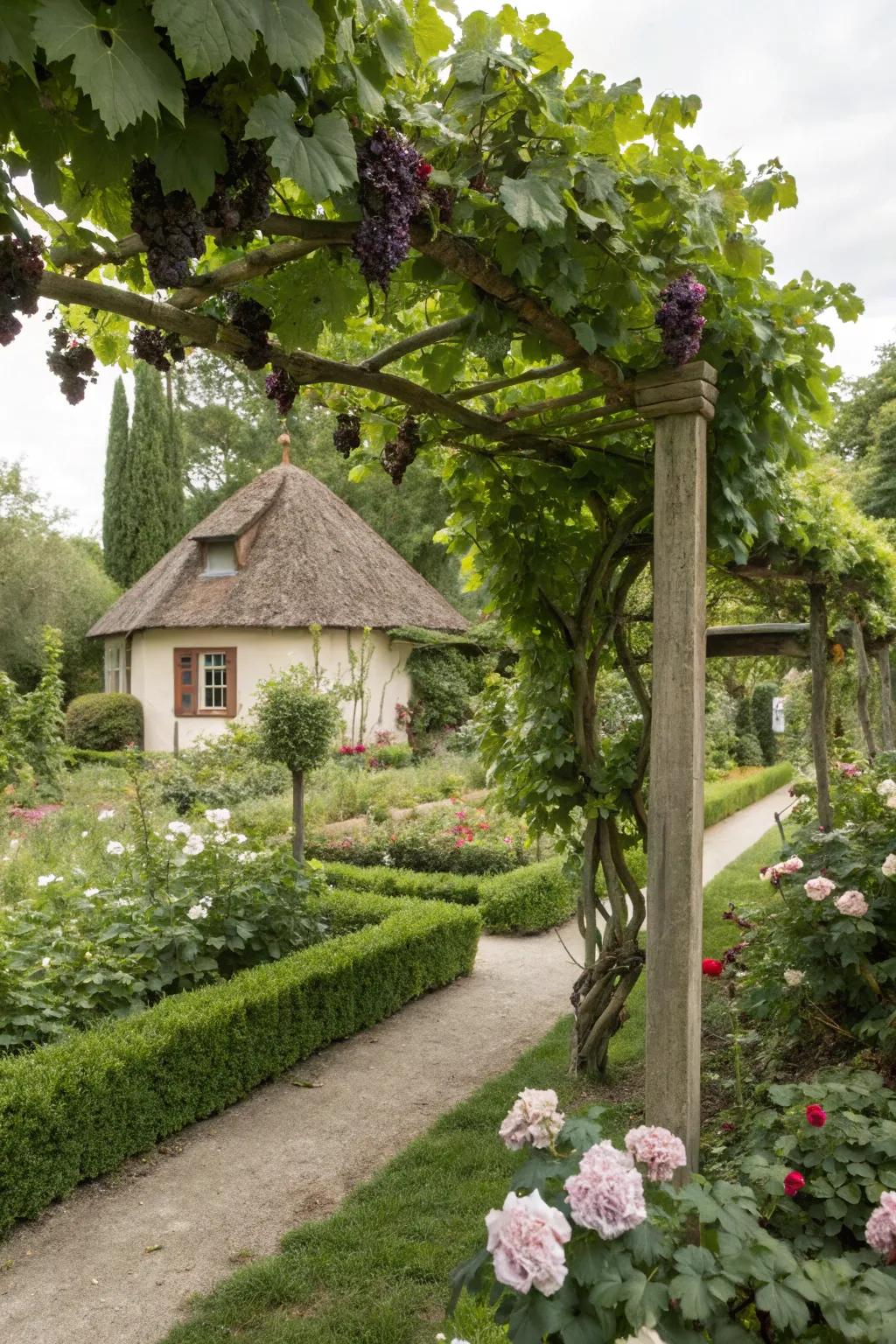 Cottage-esque trellises evoke a timeless, antique charm.