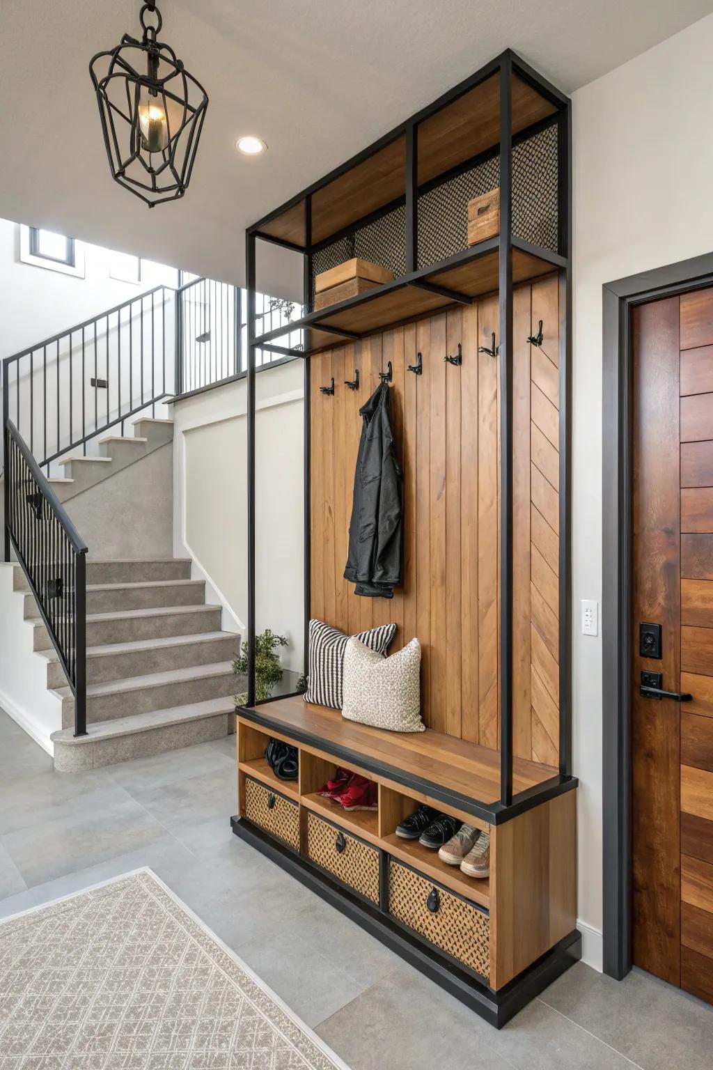 Create allure with an eclectic mix of materials.