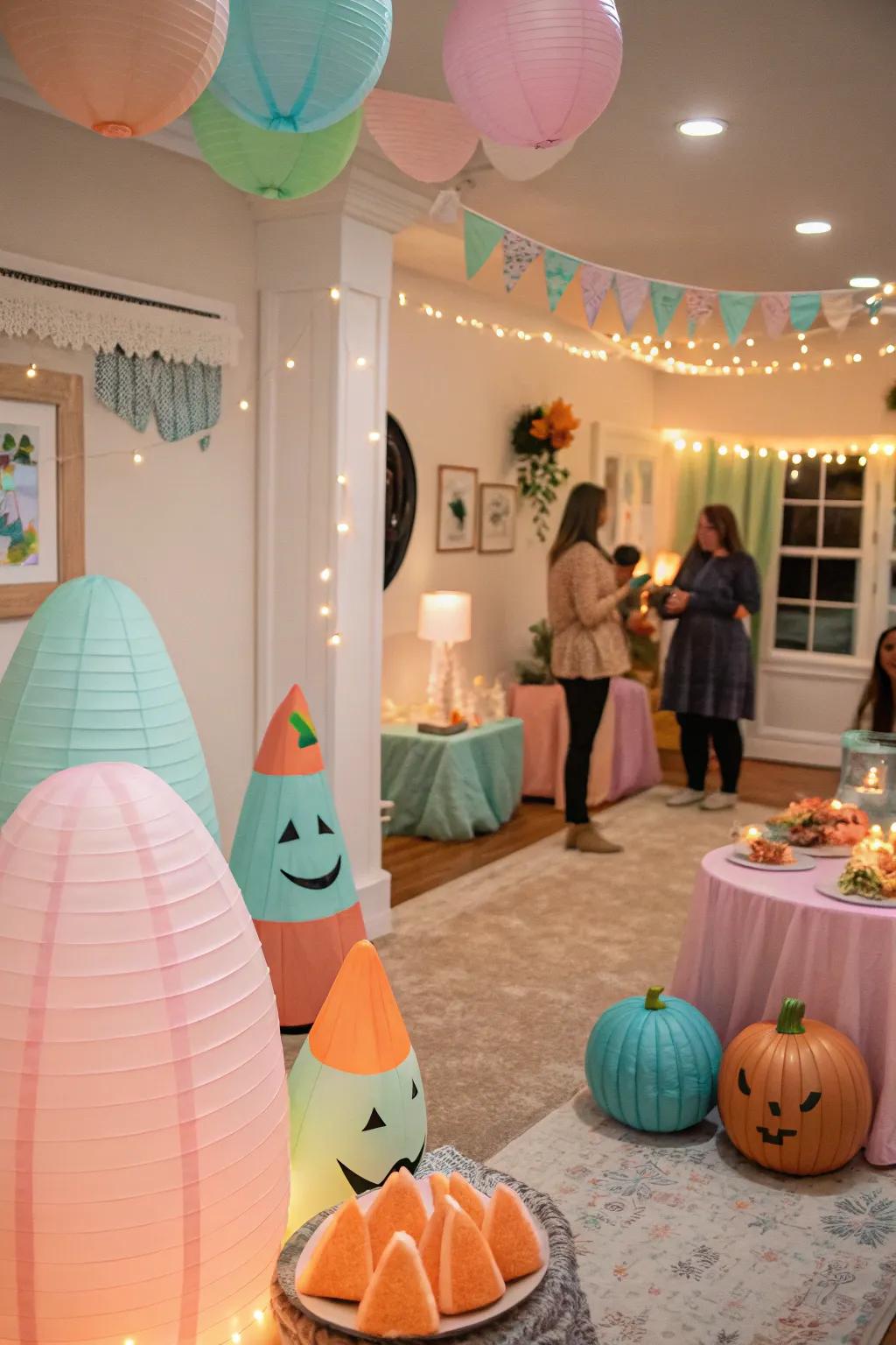 Experience a whimsical and gentle pale Halloween.