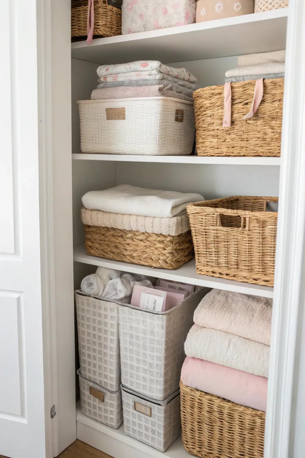Unexpected textures add depth and charm to your closet.