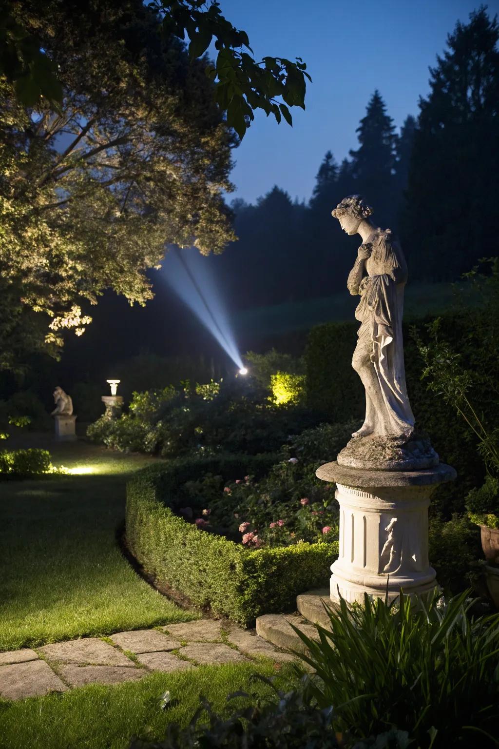 Beacons rework garden features into nighttime highlights.