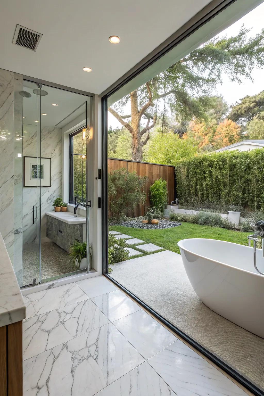 Exterior Convergence offer a unique bathing experience.