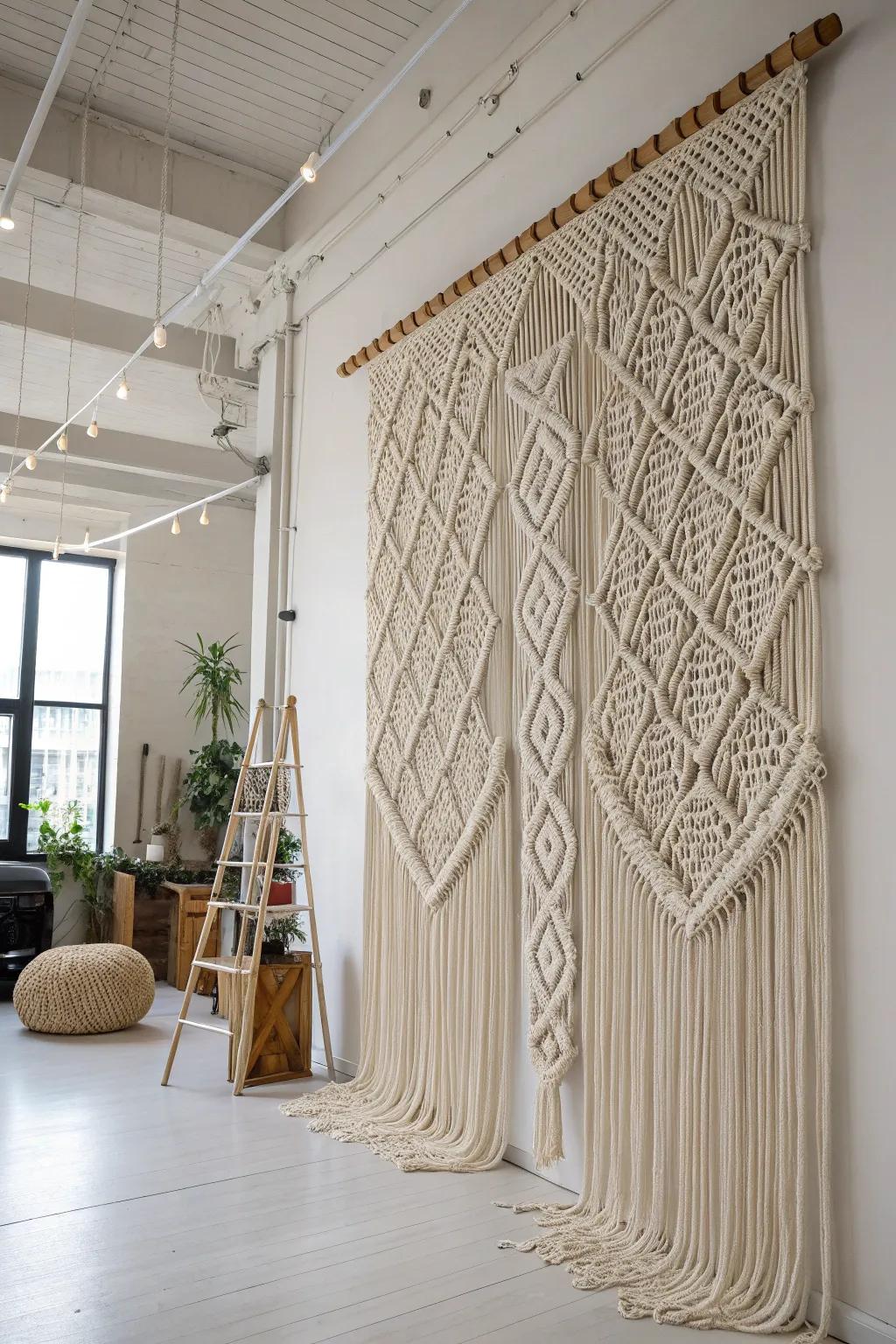 Knotwork art displays making a bold statement.