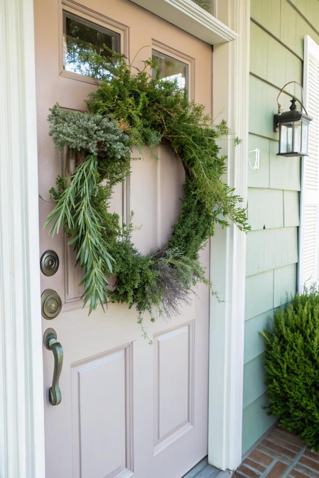 An herb garland injects fragrance and freshness into your aesthetics.