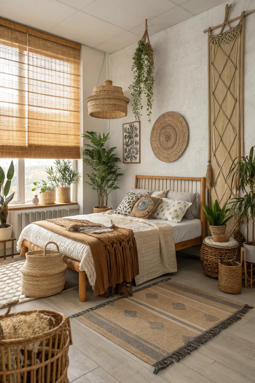Bamboo blinds for a natural and eco-friendly touch