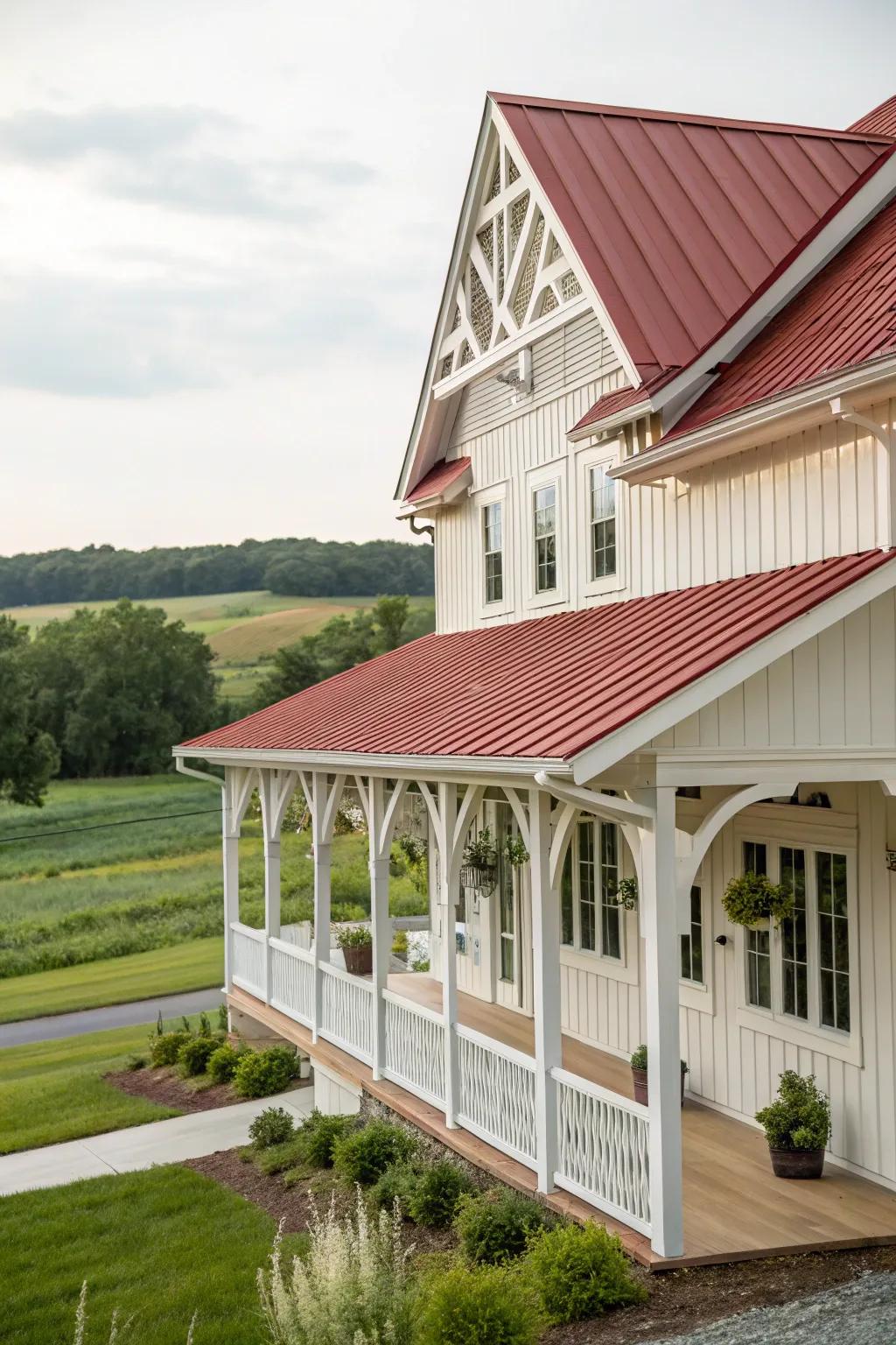 Cool roofs: Brackets add style and charm.