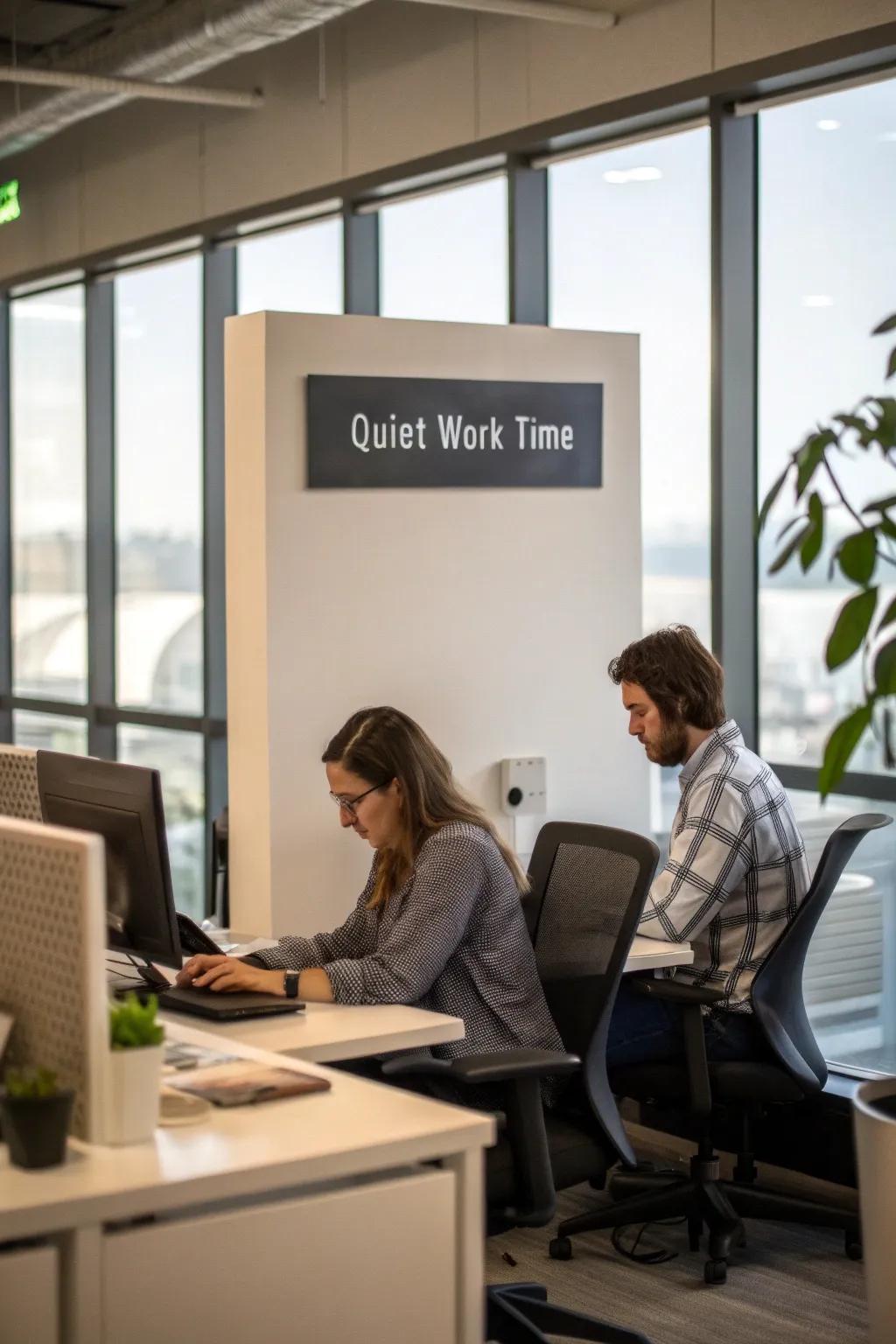 Growing a culture of quiet grows focus and work quality.