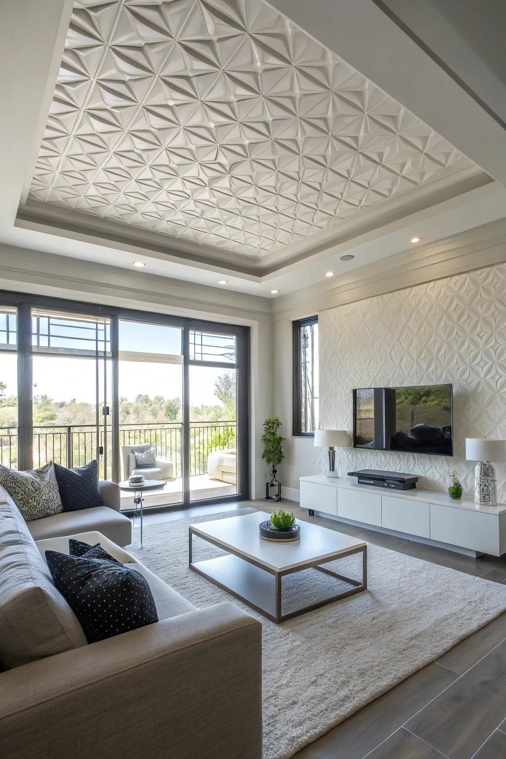 Foam panels offer stylish and temporary solutions.