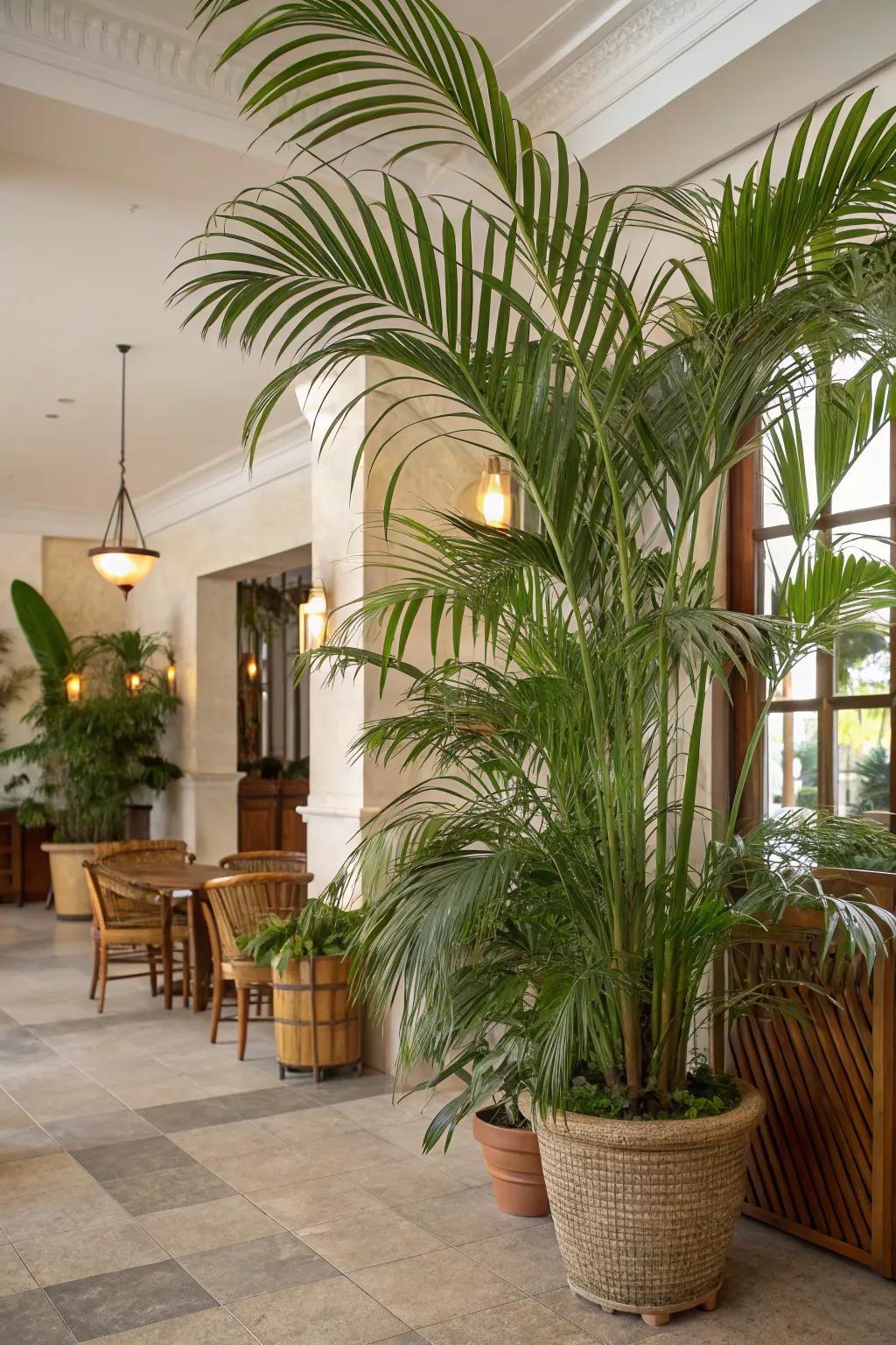 Fashion an indoor paradise with sizable, statement plants.
