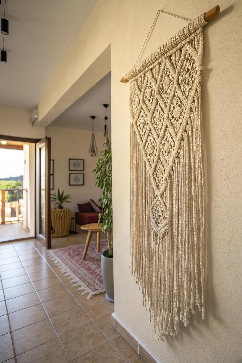 Wall fabrics add texture and warmth effortlessly.