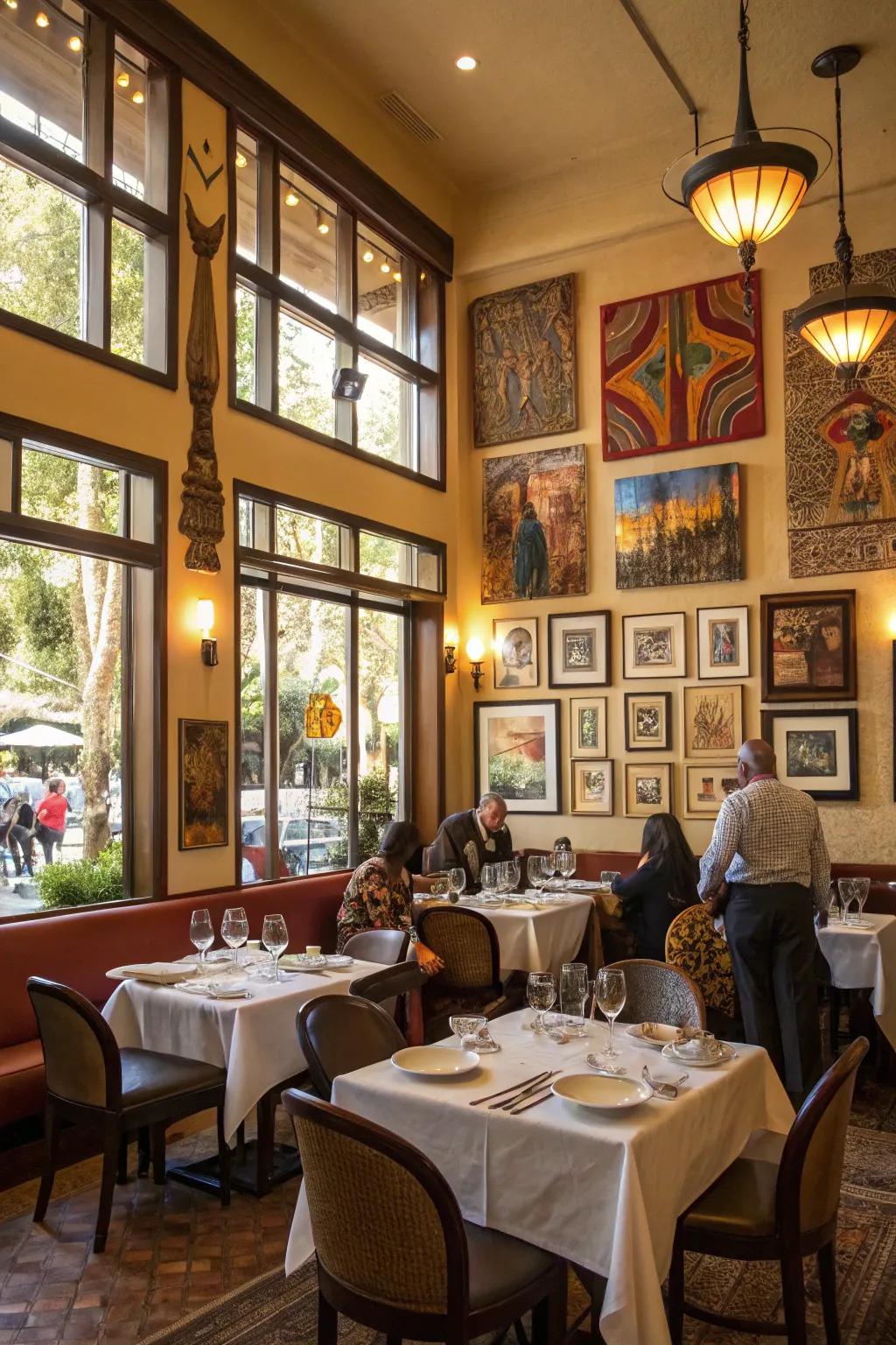 Local art adds community connection.