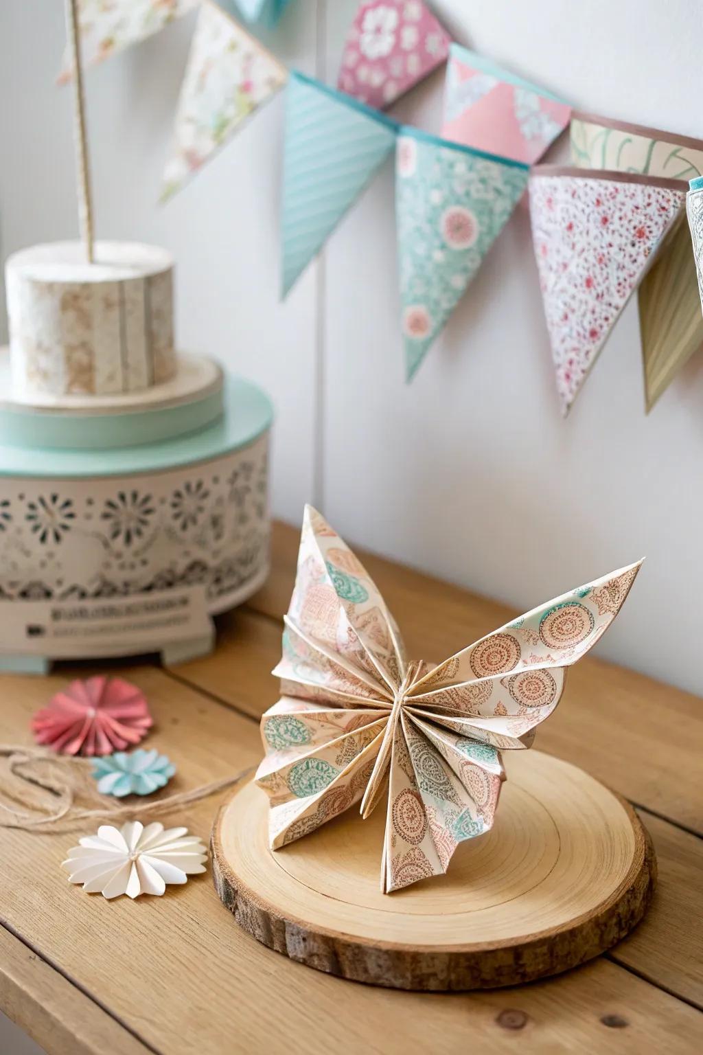 Embrace retro charm with paper creations that are crafted beautifully.