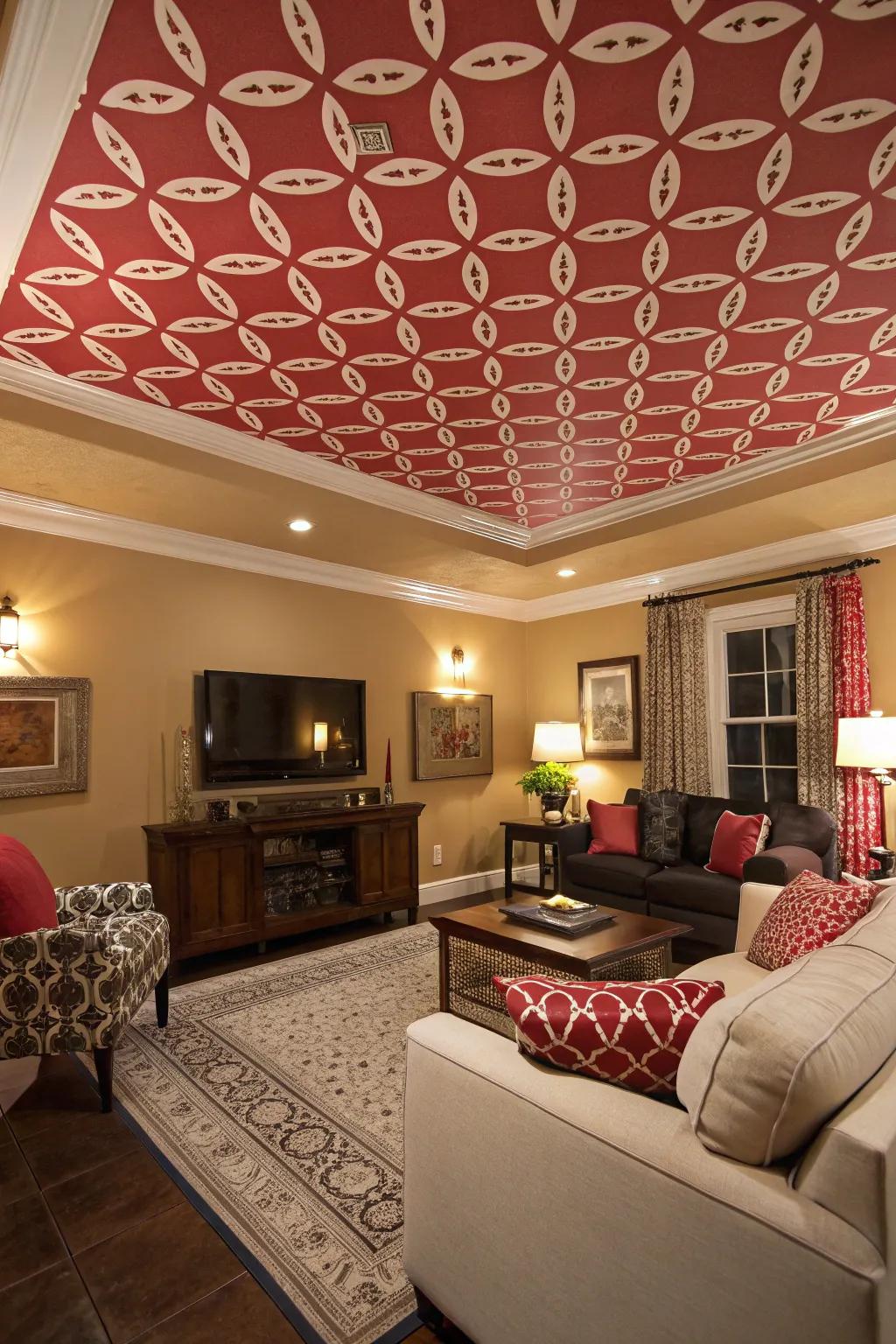 Astonishing overhead surface layouts can dramatically impact a room's ambiance.