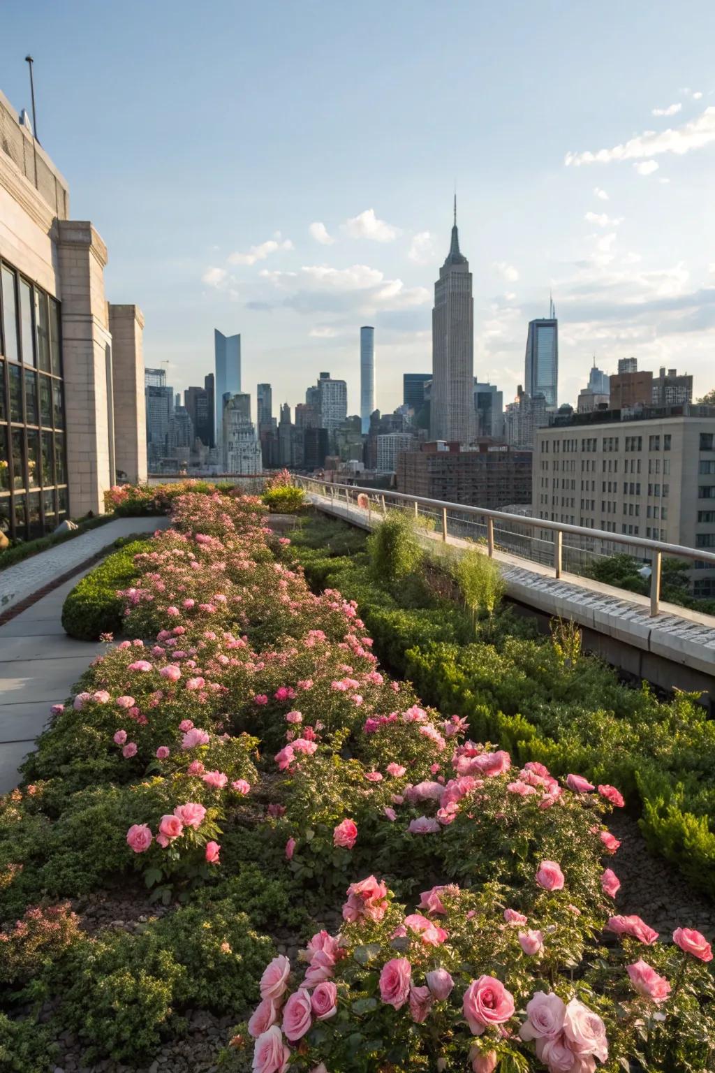Transform urban areas with a skyspace garden of ice plants.