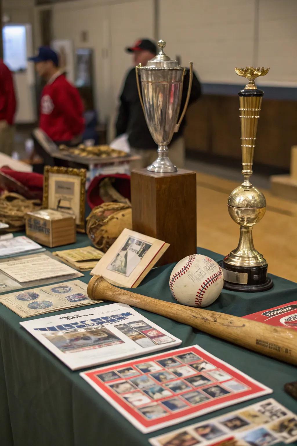 Classic relics add significance and historical background to the decor.
