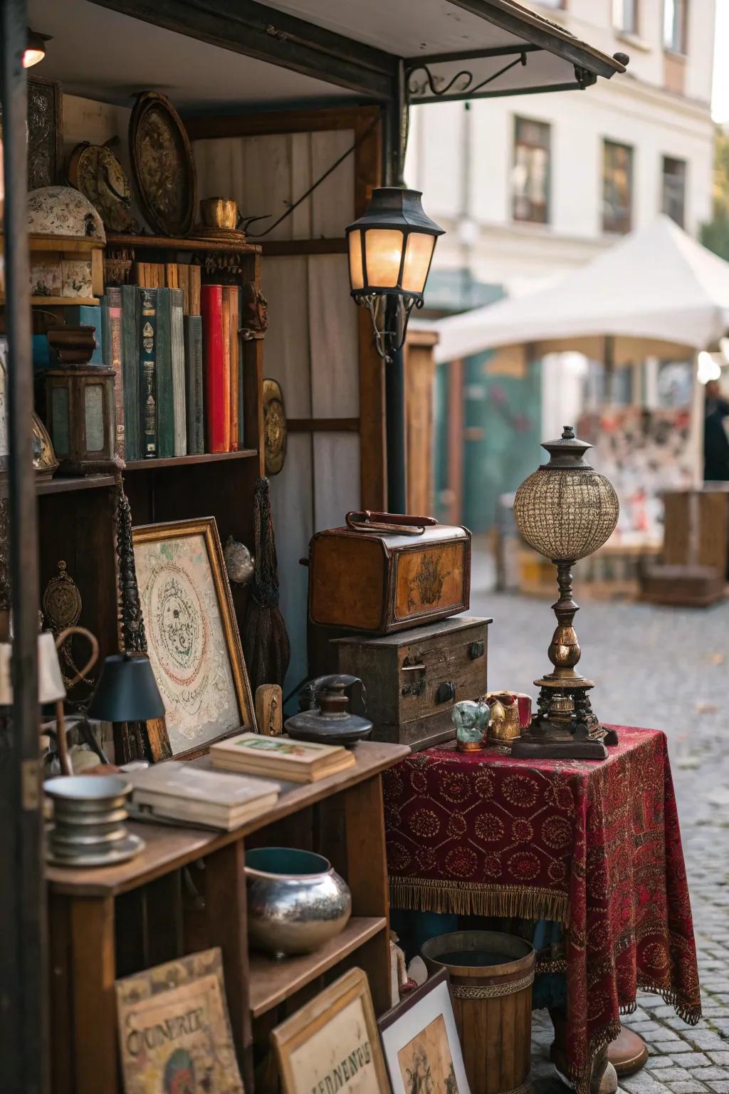 Diverse mixture of styles and periods creating intrigue