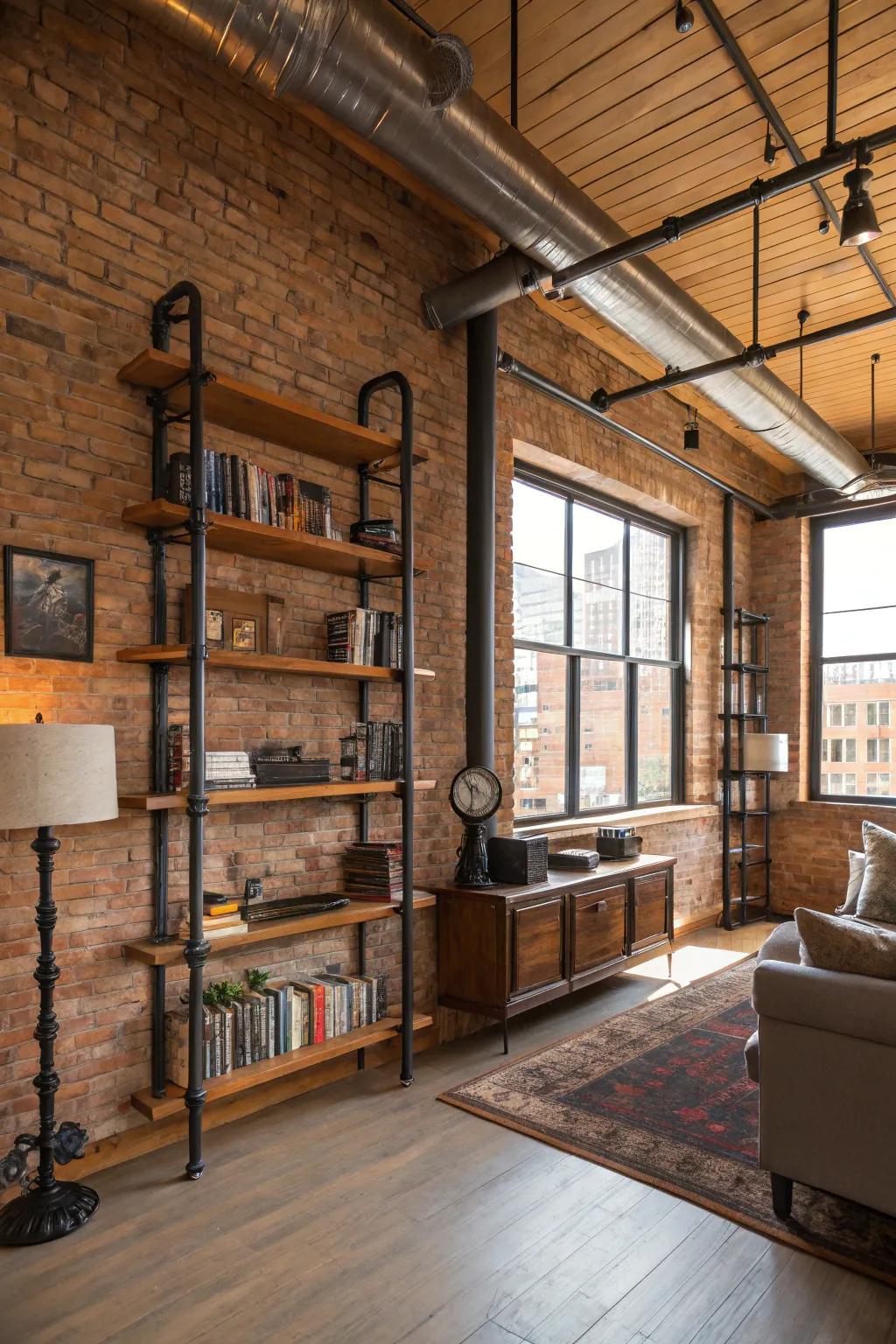 Mechanized conduit displays coalesce bucolic and contemporary aesthetics.