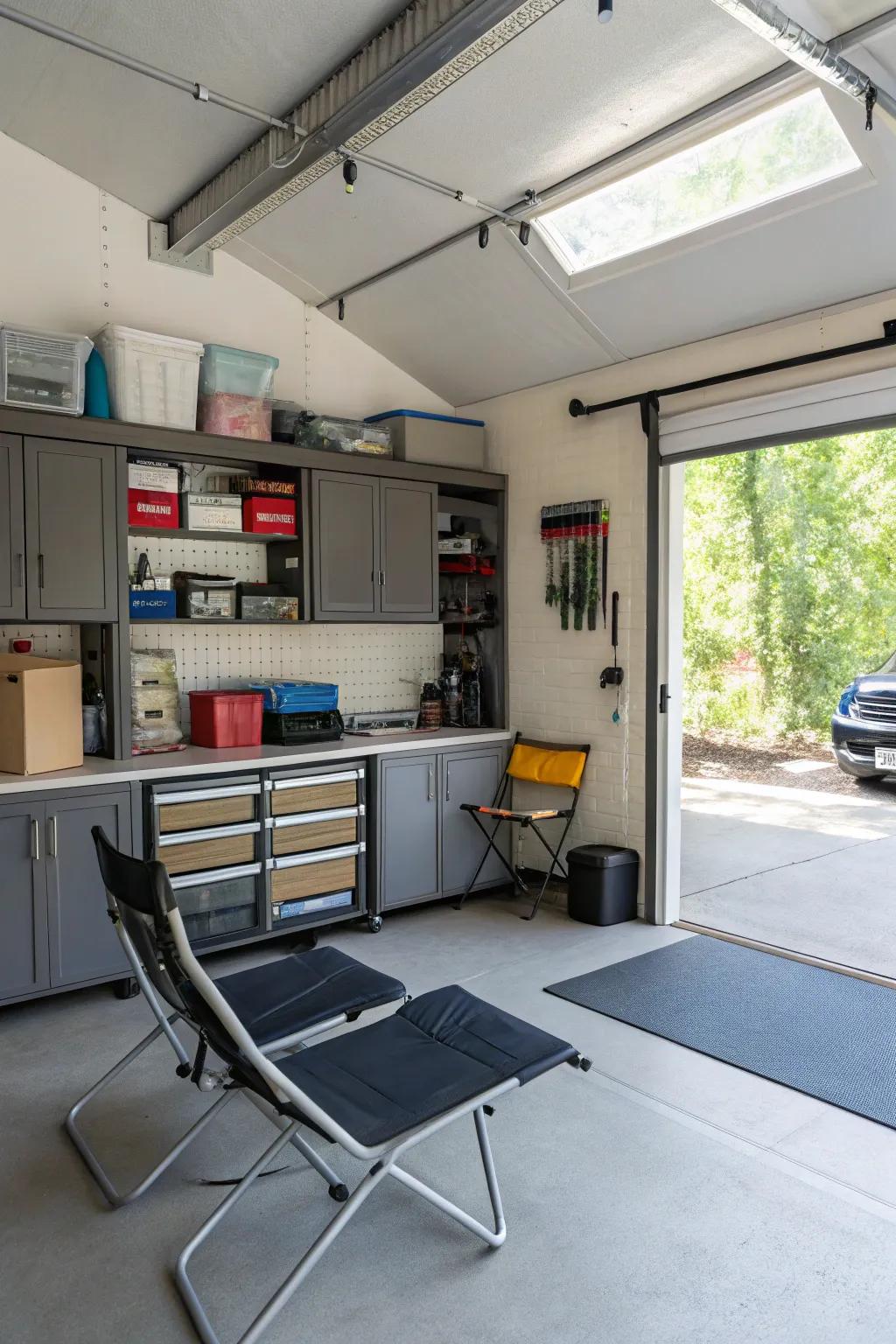 A multi-use space adapts to your changing needs and enhances garage utility.