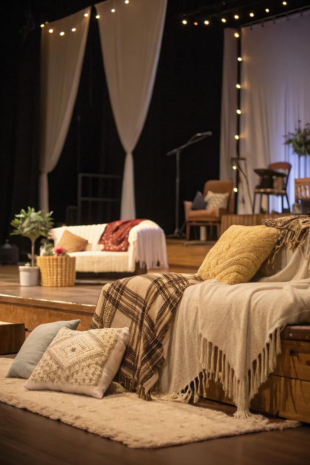 Comfortable spaces that encourage relaxation.