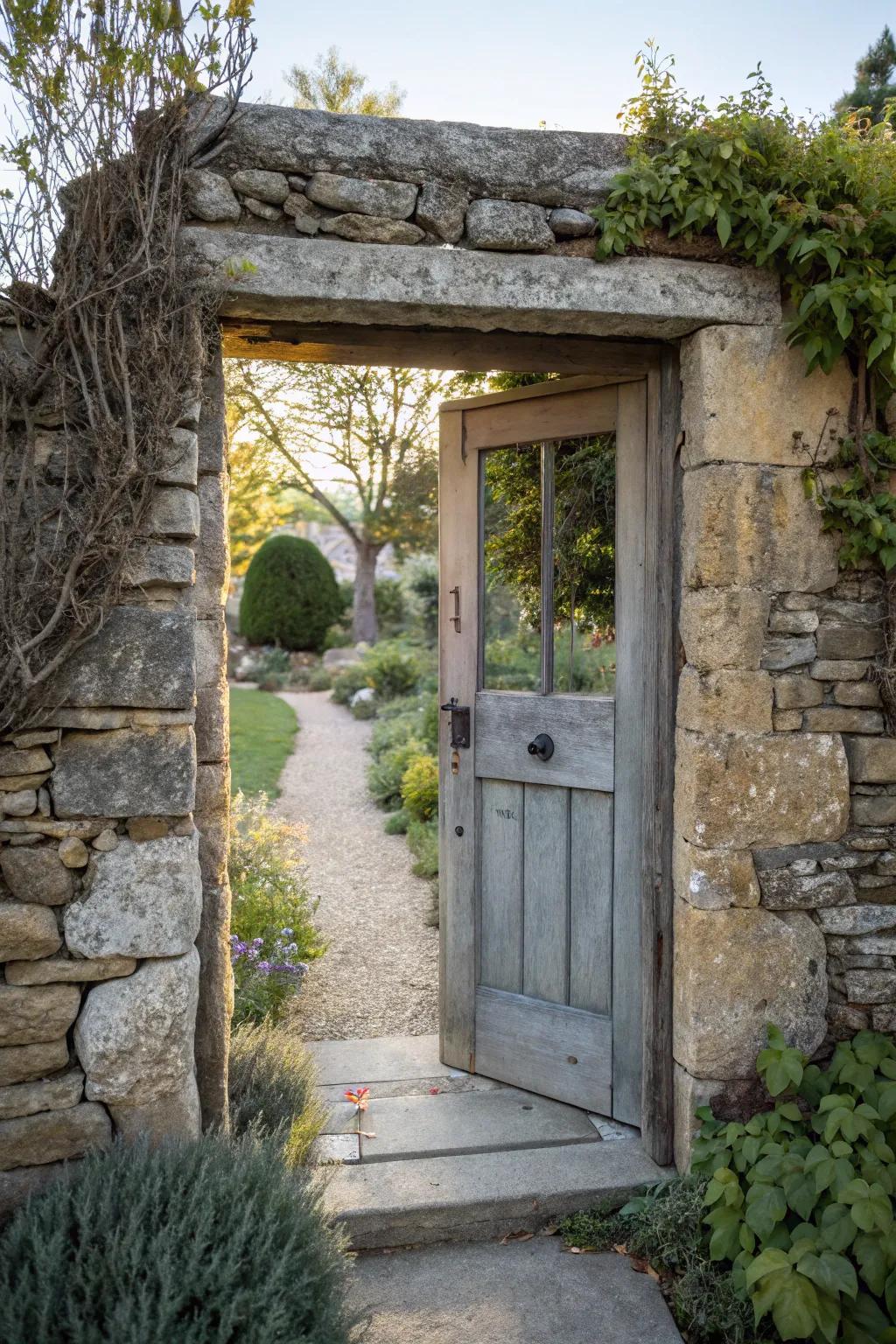 Reclaimed stone infuses character and eco-consciousness.