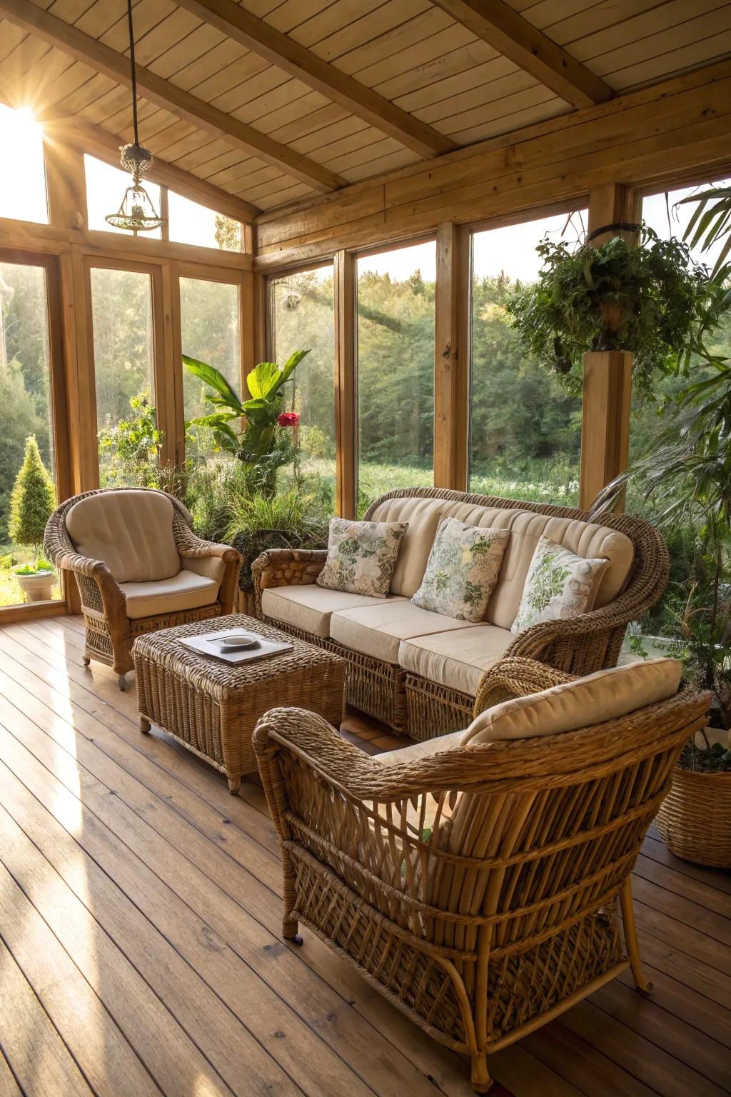 Natural fiber offers a natural, budget-friendly aesthetic.