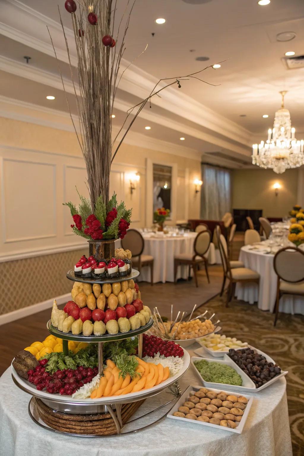 Creative focal points make your buffet special.