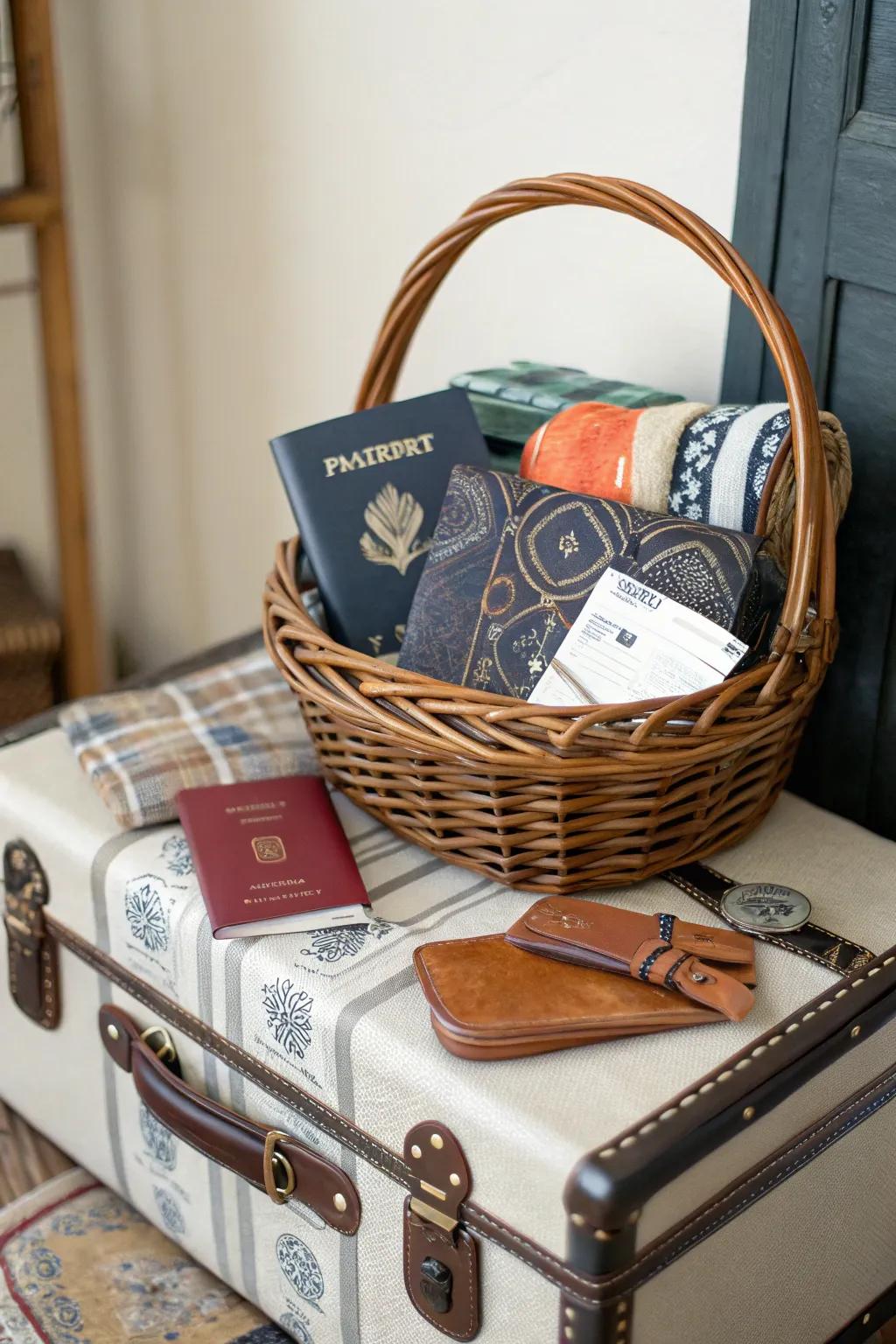 Stir wanderlust through journey necessities nestled in the Easter basket.