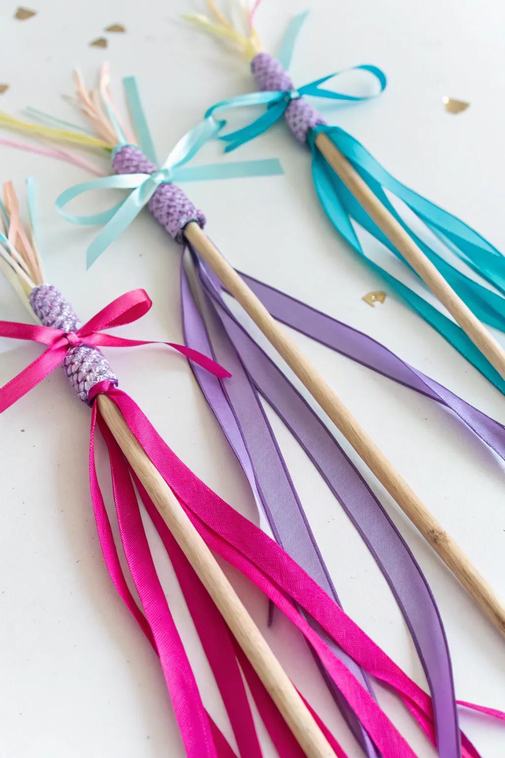 Enchanting unicorn scepters crafted for young celebration guests.