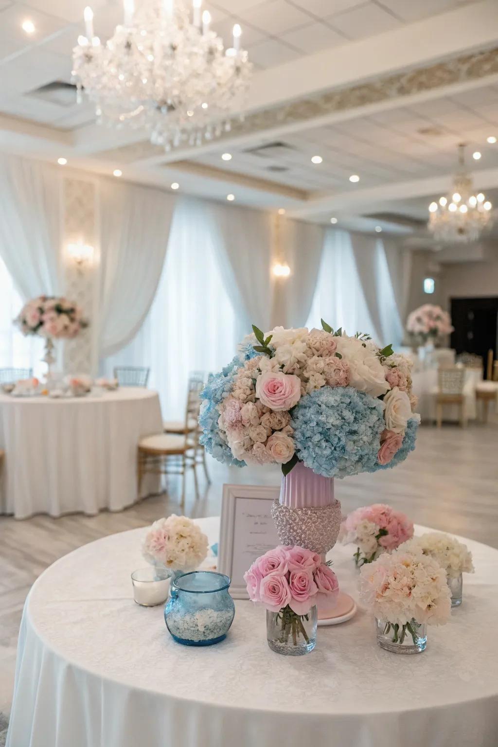 Subtle elegance with pastel color palettes.