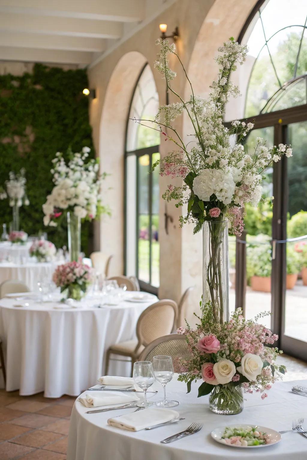 Art made of Ikebana florals, boosting charm at affairs.