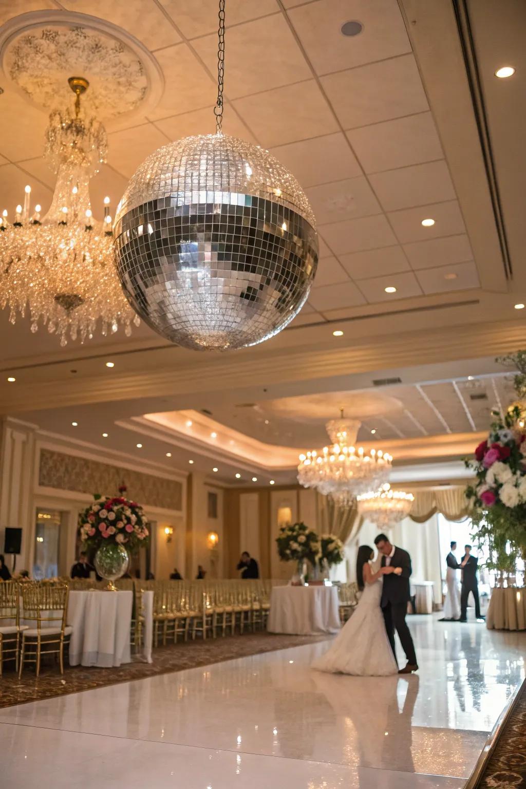 Mirror balls bring retro fun and sparkle.