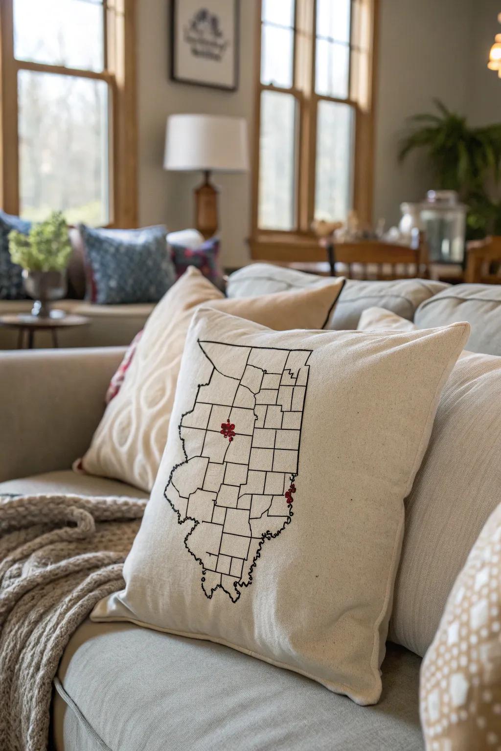 A nod to home with themed decor.