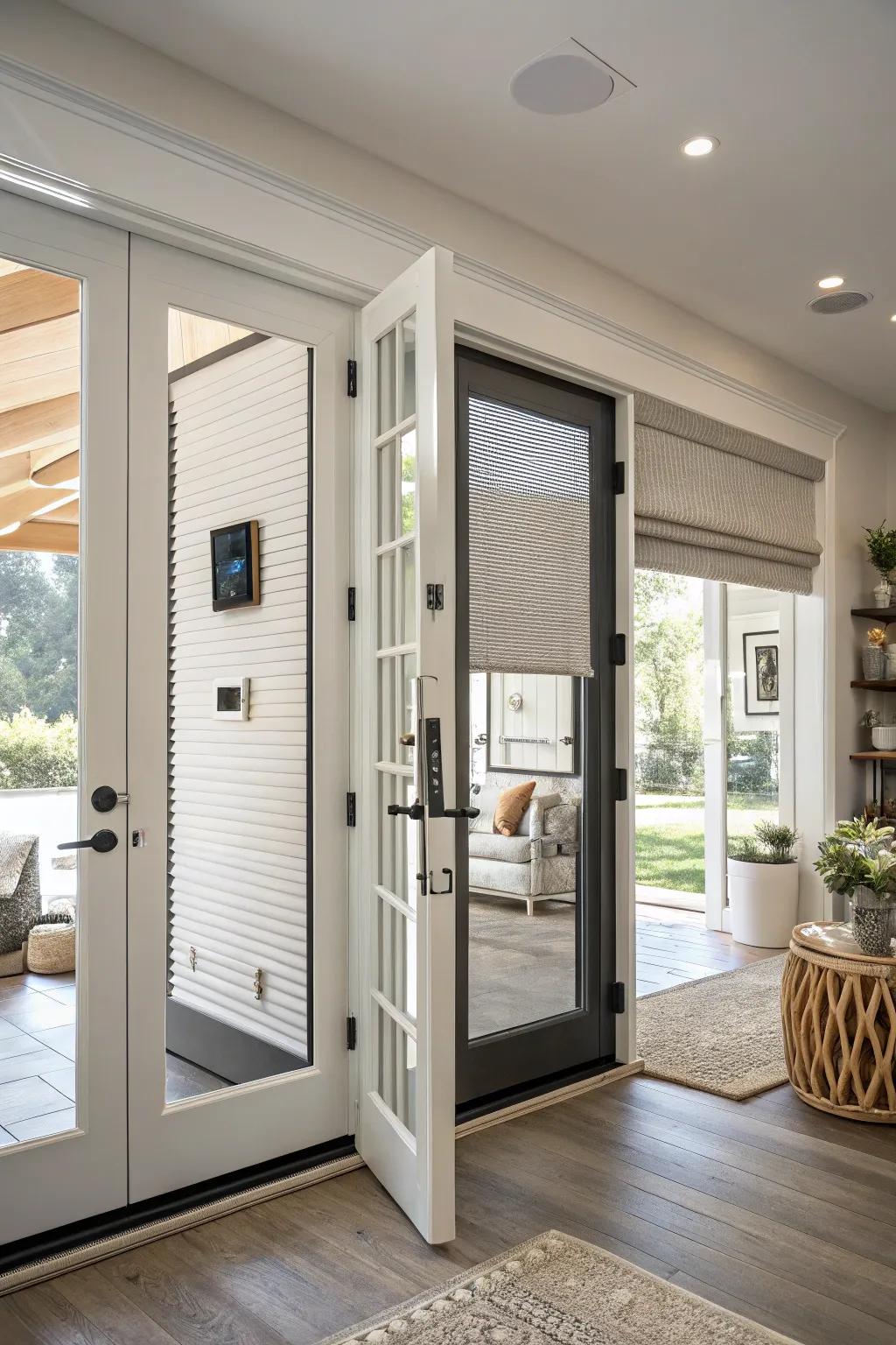 Smart blinds offer convenience and innovation.