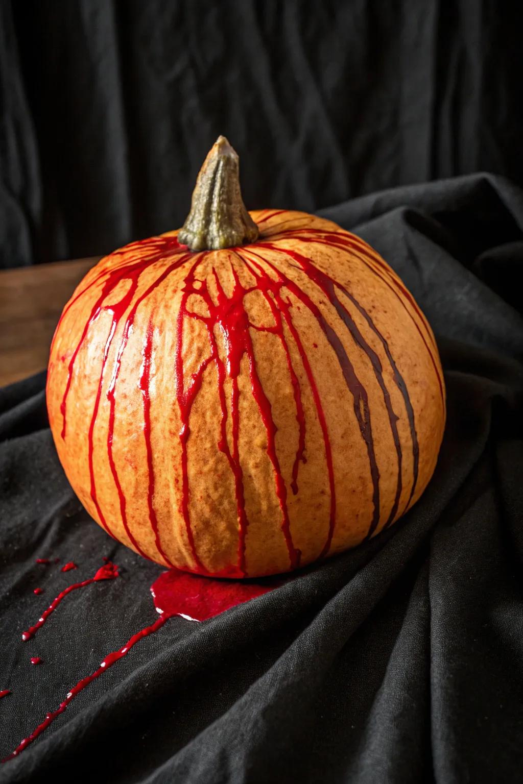 Gourd bearing a sensational gory slime consequence.