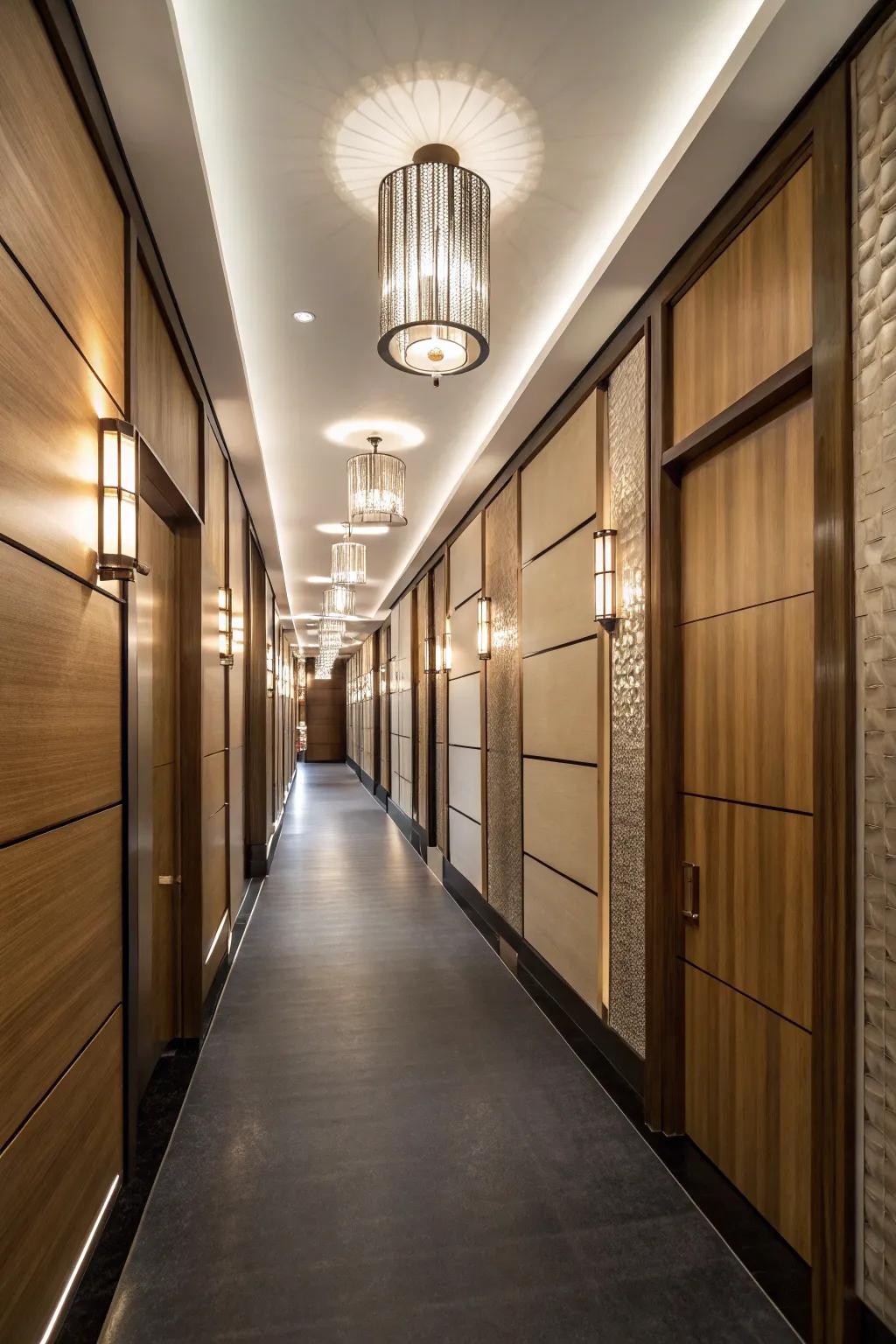 Floating panels add depth and dimension.