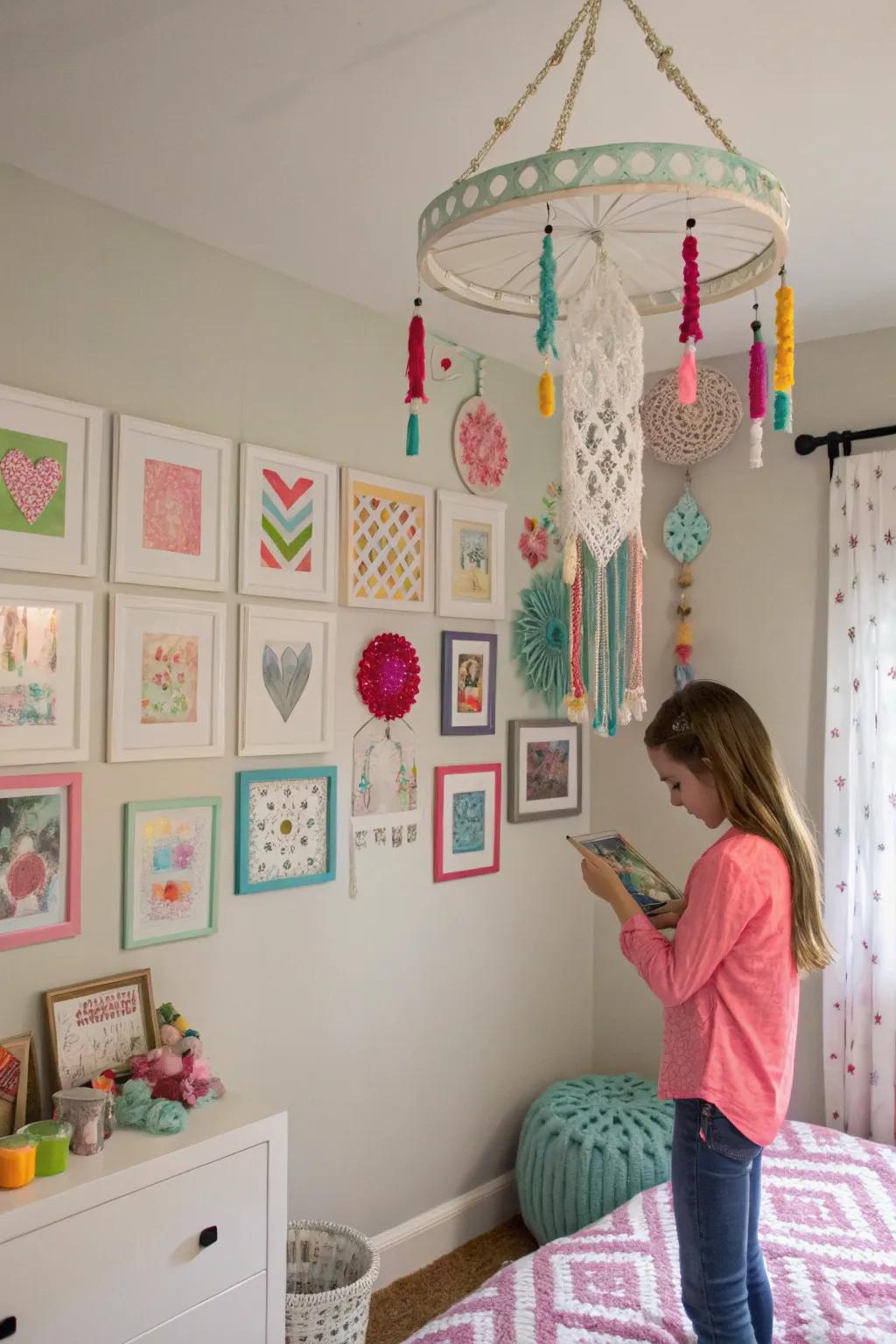 DIY projects allow for personal expression and creativity in the room.