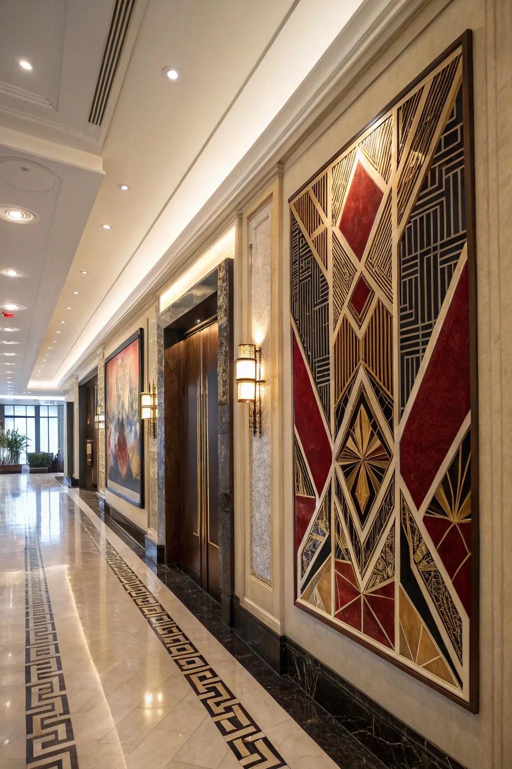 Exude sophistication through Art Deco.