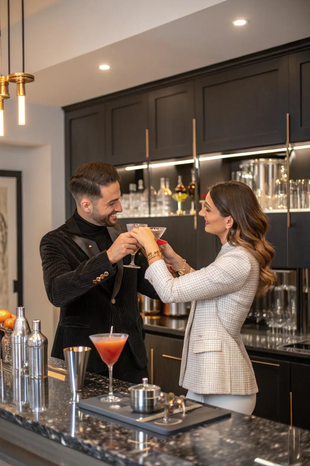 Spice things up by experimenting with ingredients to create custom cocktails.
