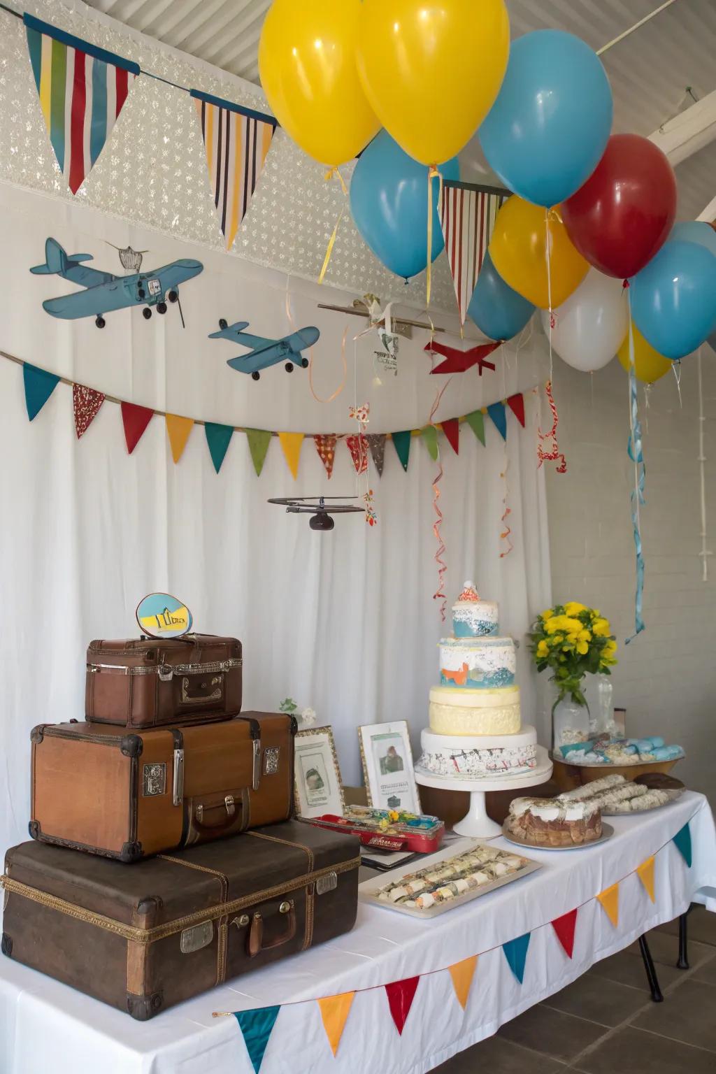 Vintage Airplane Theme - Capture New Beginnings
