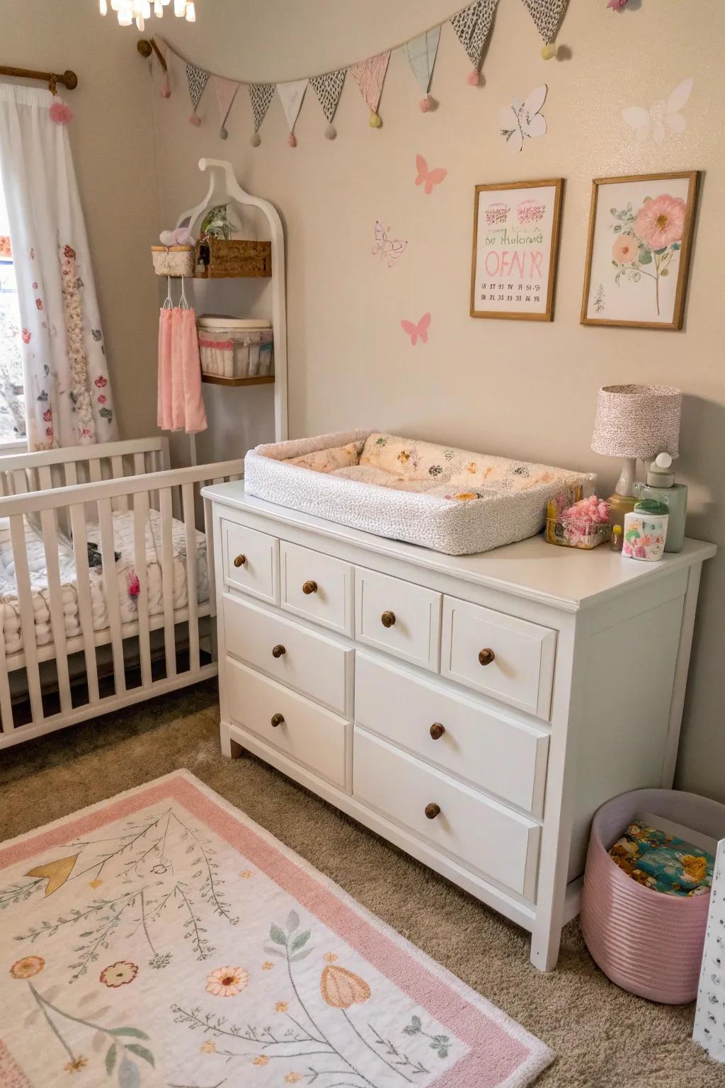 Furniture maximizes space.
