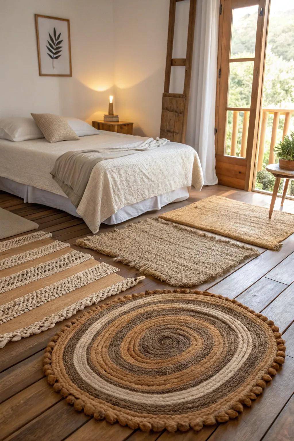 Layered ground weaves provide warmth and texture.