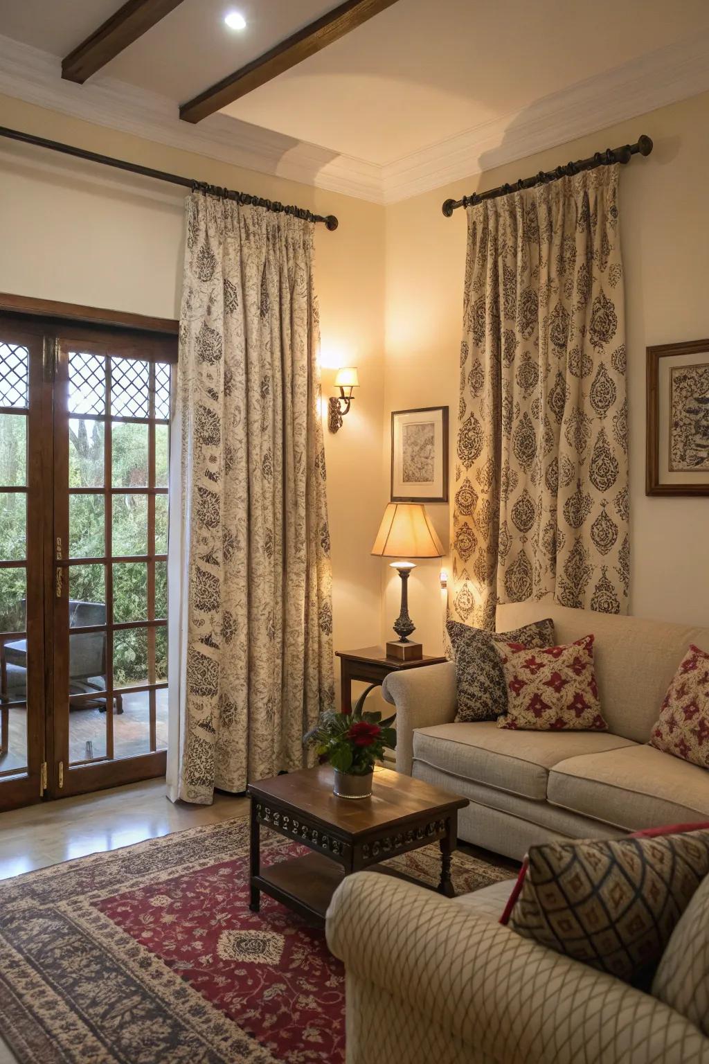 Detailed linens add a cozy and stylish touch to your decor.