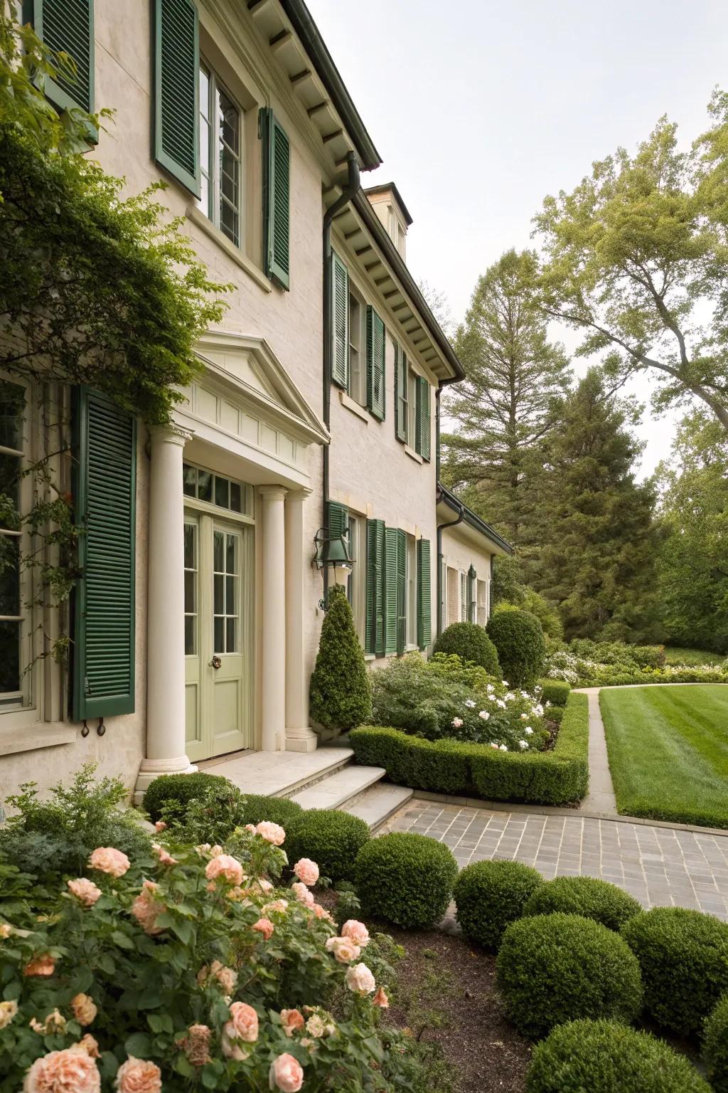Nature meets elegance with deep sylvan.