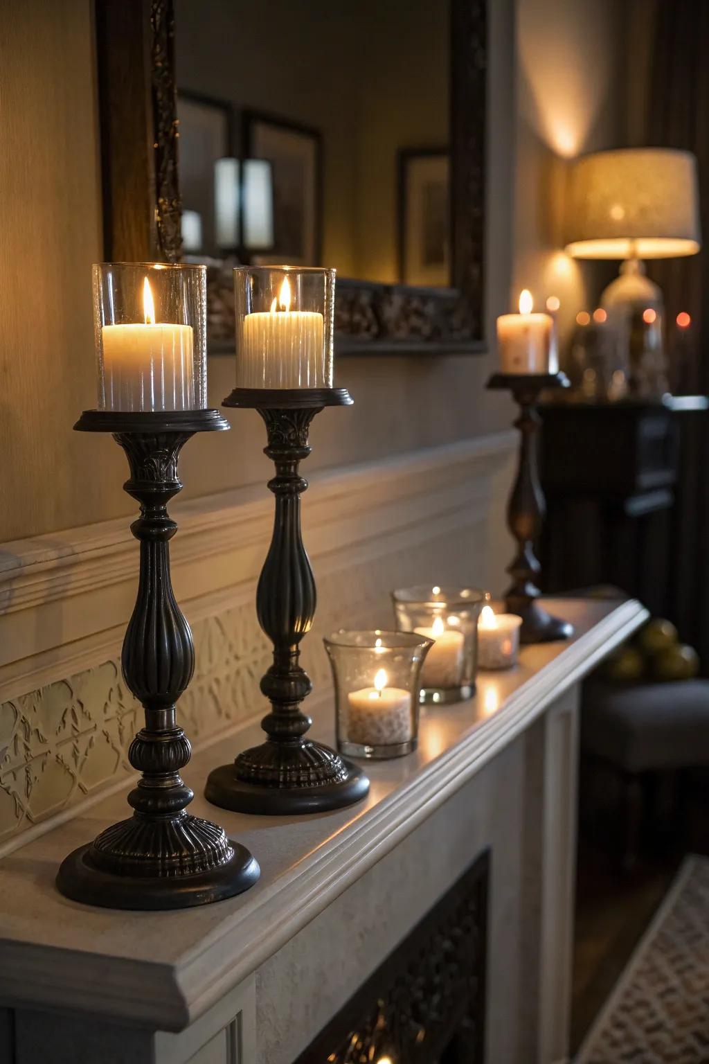 Sophisticated small light vessels introduce warmth and charm to any area.