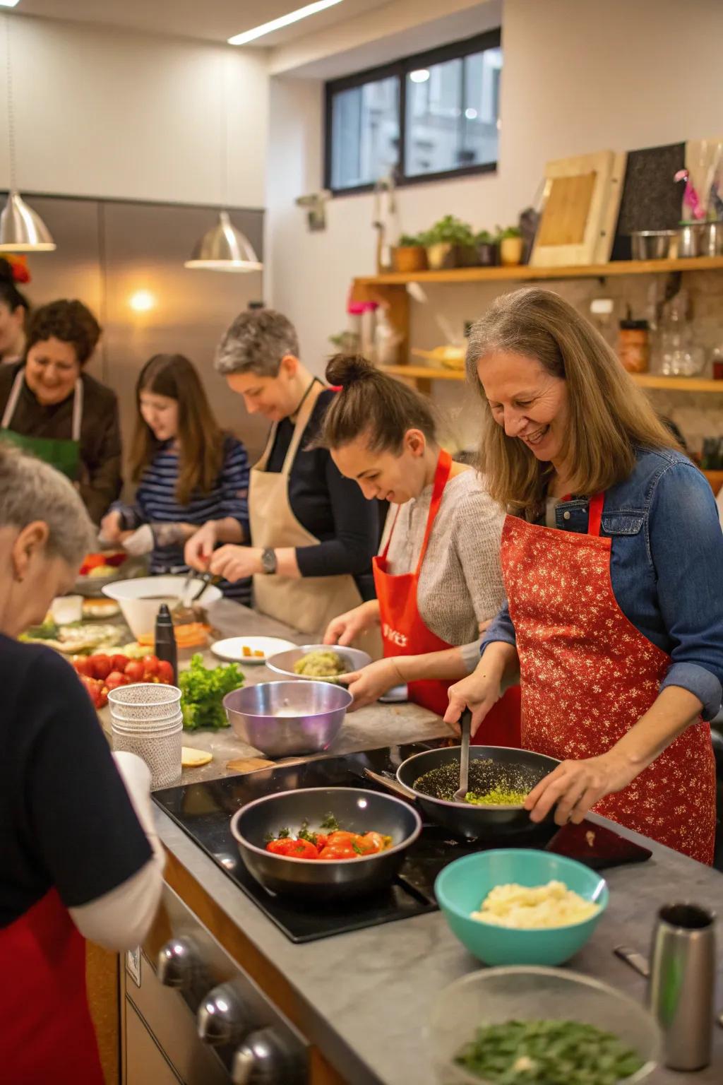 Cook up some fun and some flavors with an interactive culinary class.