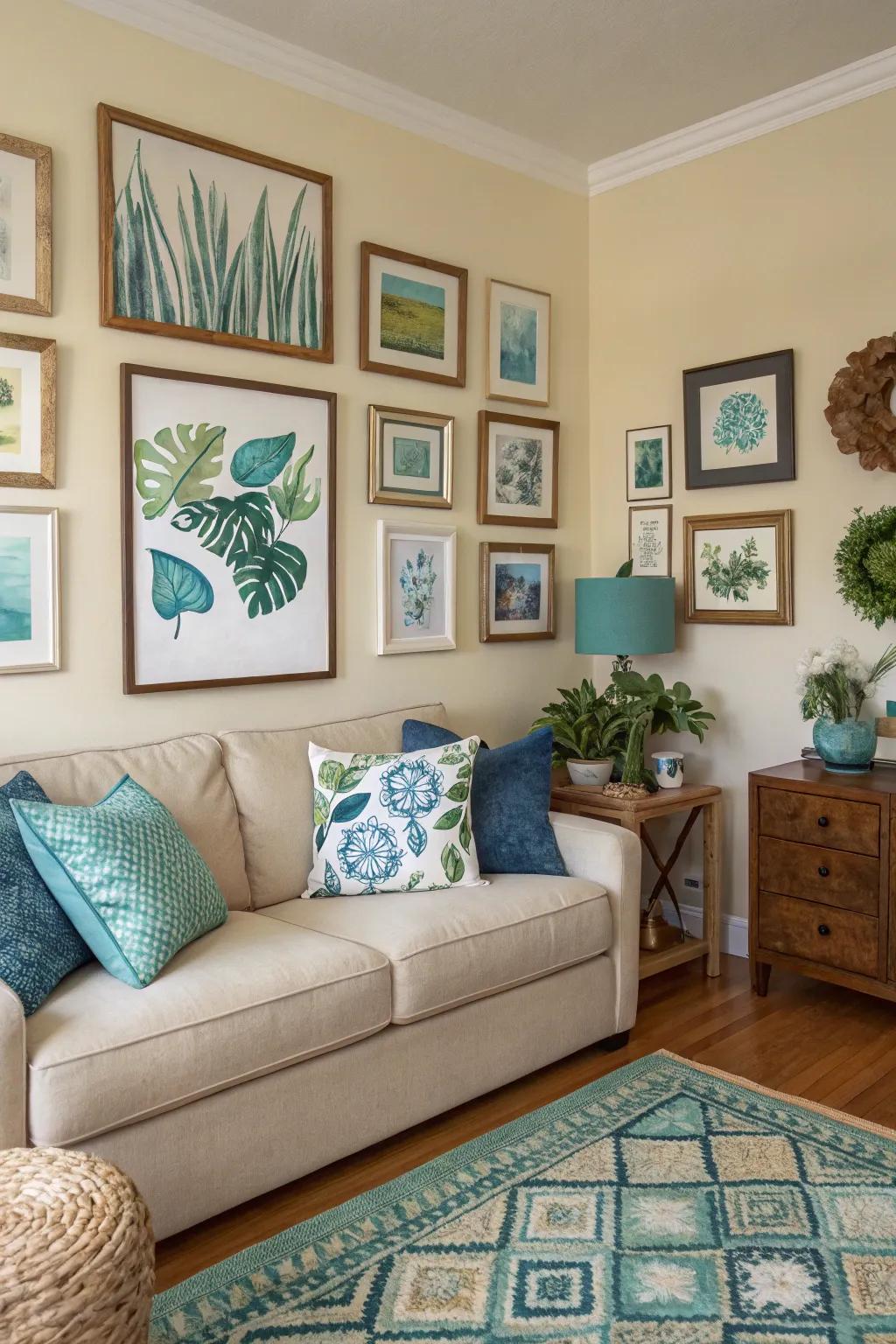 A display wall injects a personal element and highlights unique style.