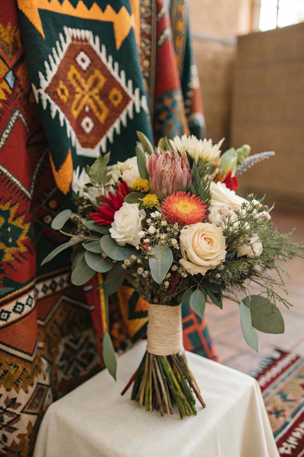 An arrangement that celebrates cultural heritage and tradition.