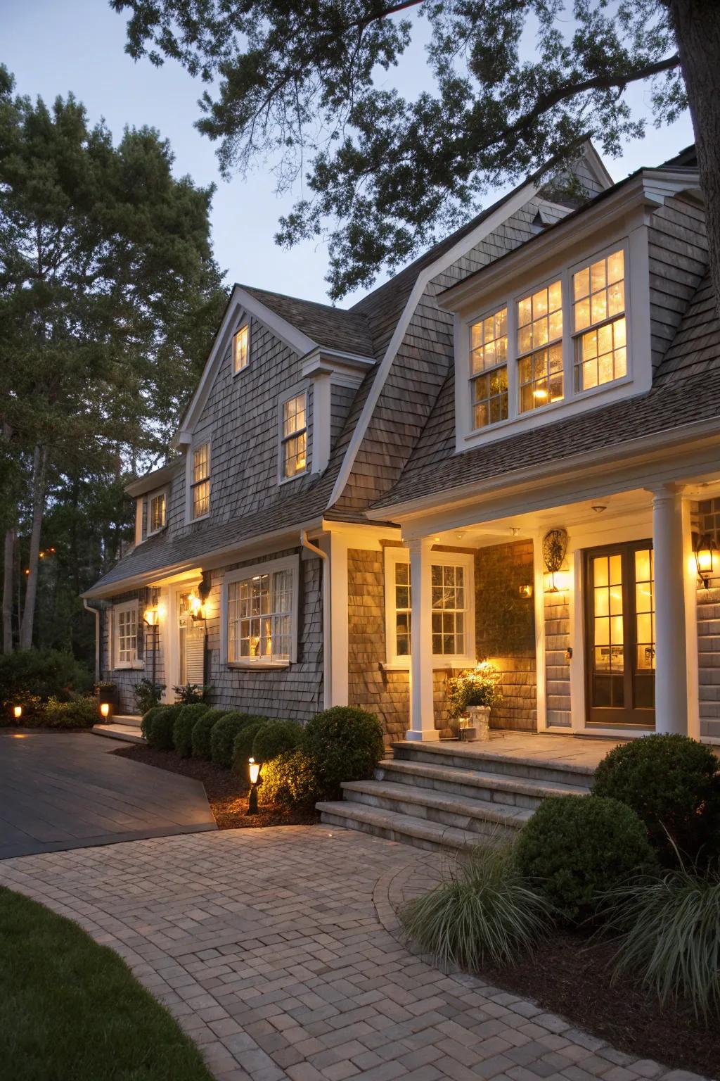Exterior illumination enhances safety and highlights your home's elegance.