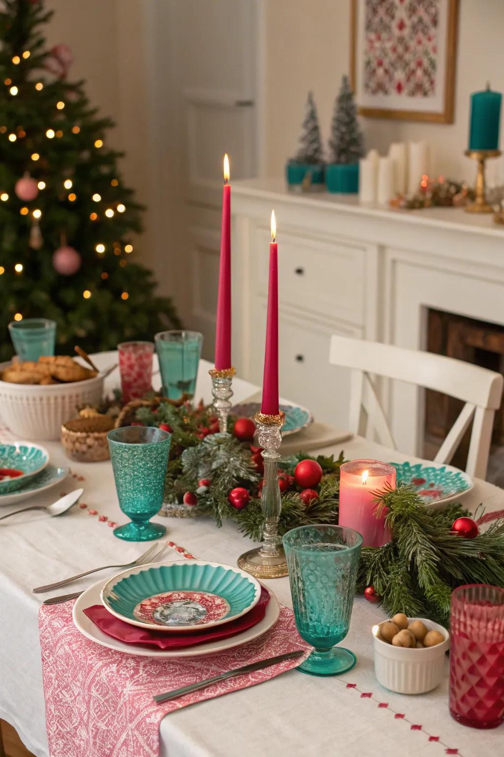 Unforeseen colors contribute a contemporary twist.